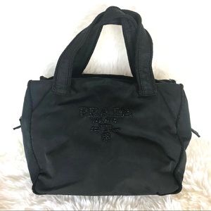 PRADA Beaded Logo Handbag